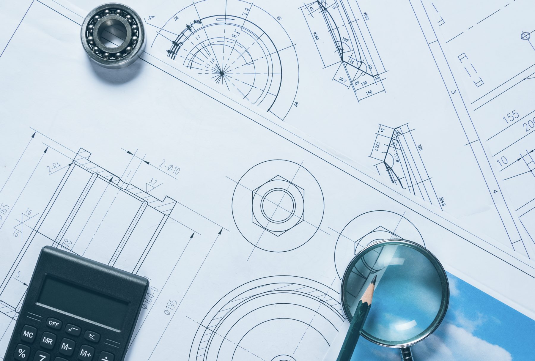 Planos técnicos de un invento